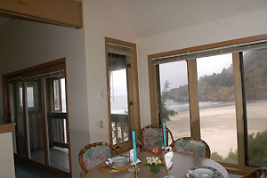 dining room with ocean views